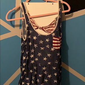American flag tank top